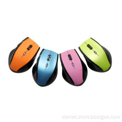 6D Wireless Mouse, 2.4G Technology with Nano Receiver and 10m Transmitting Distance